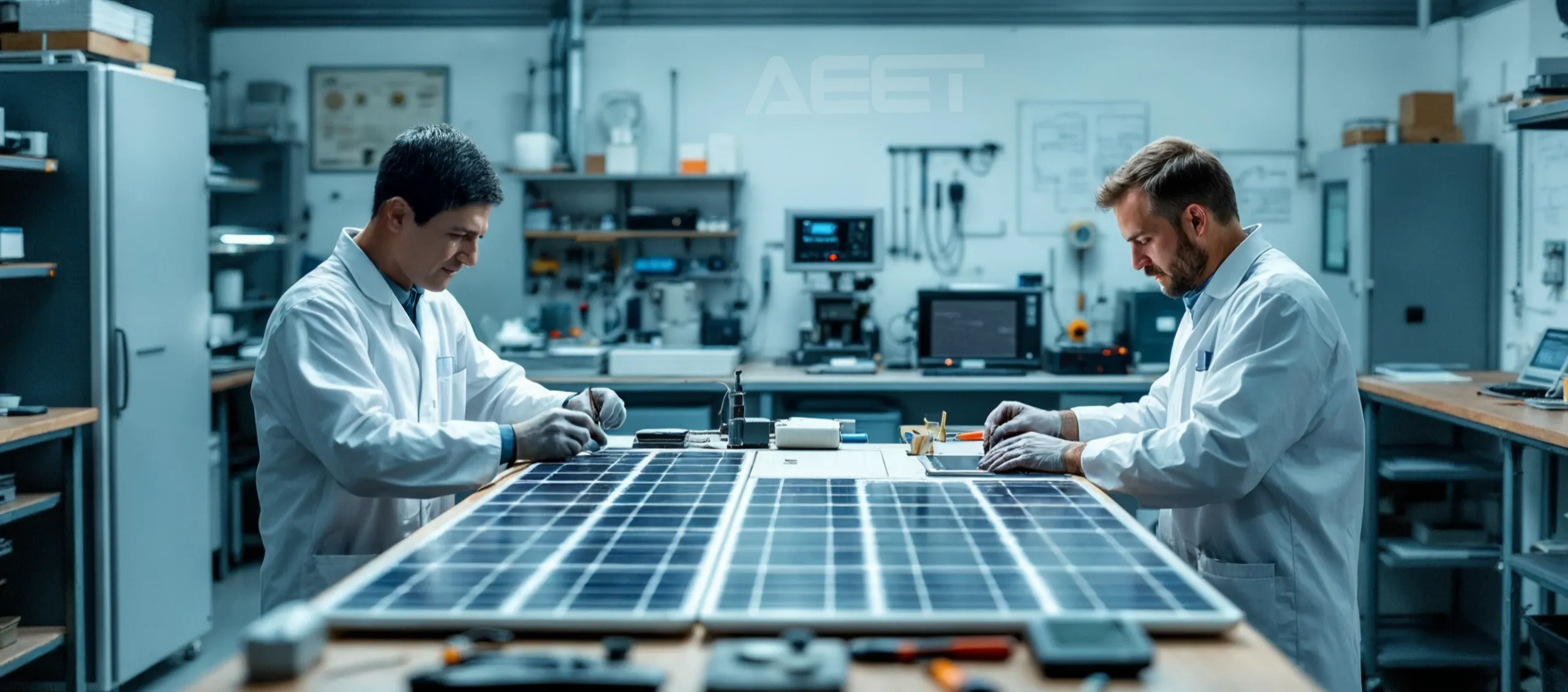 Titelbild für Prototypenbau von Solarmodulen