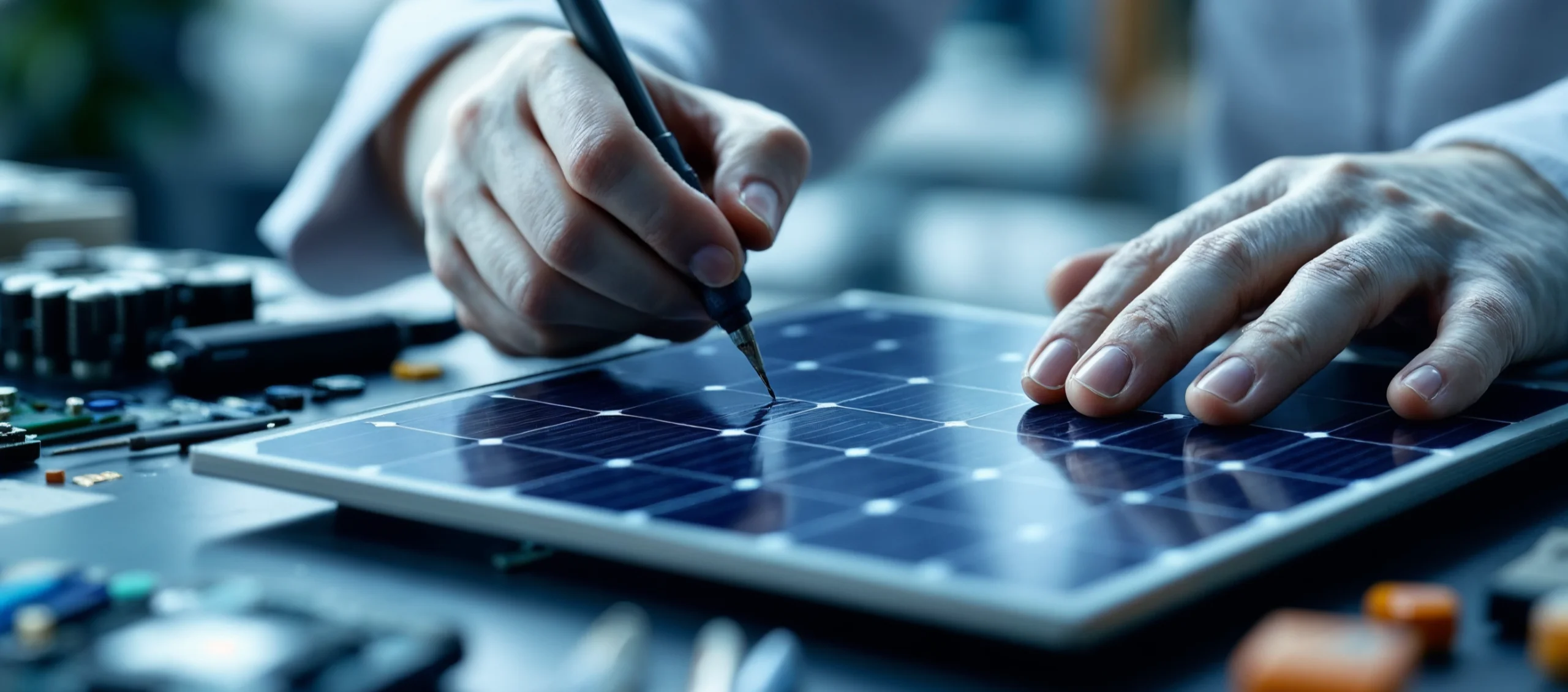 Titelbild für Nachbau von Solarmodulen